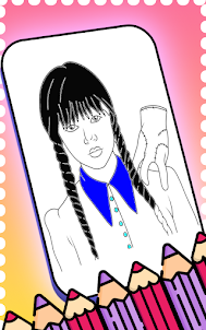 Wednesday Addams Coloring Book