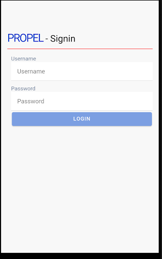 Android application Propel screenshort