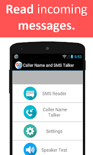 Caller Name and SMS Talker Ekran görüntüsü