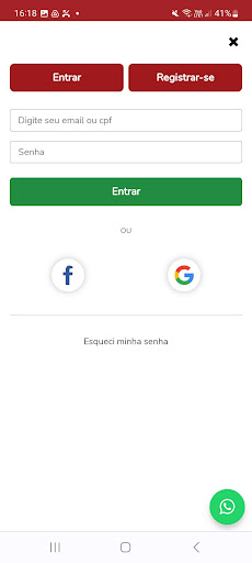 Android application Agenda Esportiva screenshort