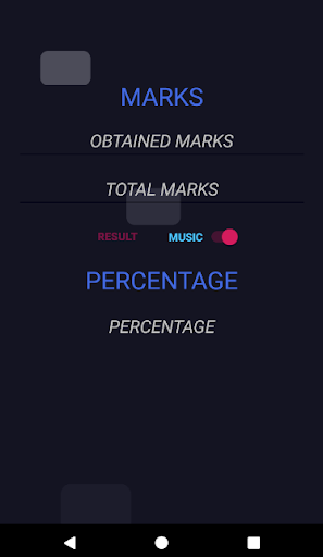 CGPA/SGPA/PERCENTAGE/MARKS:Cal Screen 2
