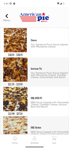 Screenshot of American Pie Pizza