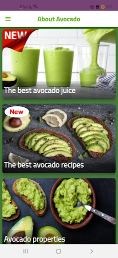 Android application About Avocado screenshort