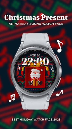 Android application Christmas watch face screenshort