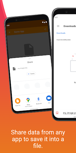 Android application Save To… - Share into a file screenshort