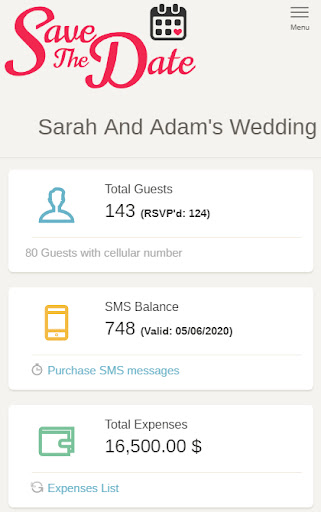 Save The Date - Wedding Rsvp Screen 2