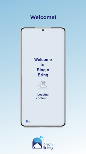 Android application Ring N Bring Receiver screenshort
