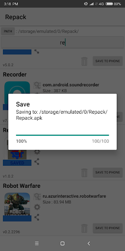 Repack Screen 2