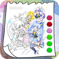Precure Anime Coloring Book