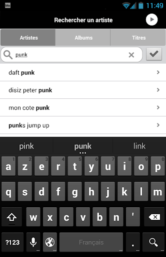 musicMe Screen 3