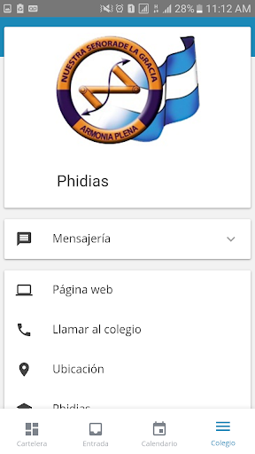 Android application Colegio Nuestra Señora de la G screenshort