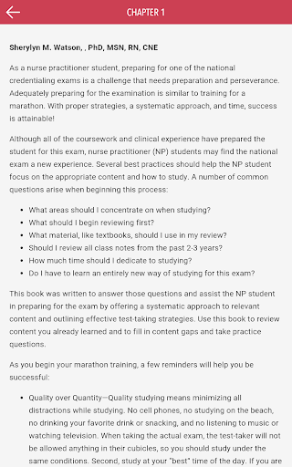 Screenshot of Family Nurse Practitioner Q&A