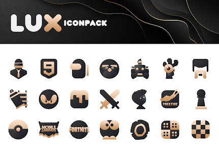LuX Gold Icon Pack APK (مصححة/كاملة) 5