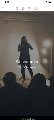 Android application EMBERS screenshort