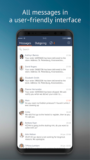 Android application Saby SMS screenshort