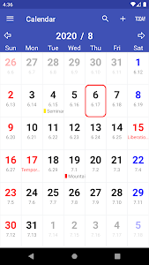 Simple lunar calendar Unknown