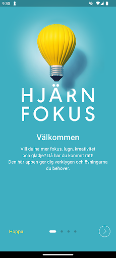 Android application Hjärnfokus screenshort