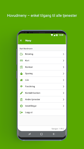 Android application Sparebanken Vest, avd Etne screenshort