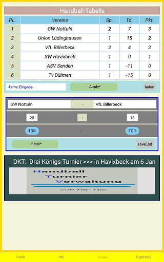 Android application Handball Rw screenshort
