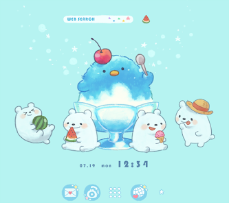 ペンギンかき氷 Homeテーマ Google Play のアプリ
