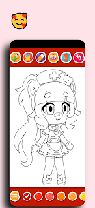 Chibi Girl Coloring Anime game
