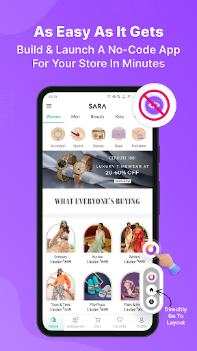 Android application Swipecart screenshort