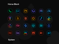 Horux Black - Icon Packのおすすめ画像1