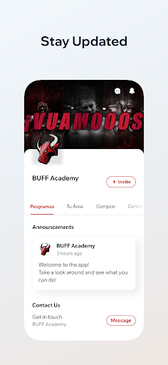 BUFF Academy Screen 2