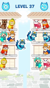 Cat Color Sort Puzzle v1.0.3 MOD APK (Unlimited Money/Hints) Free For Android 4