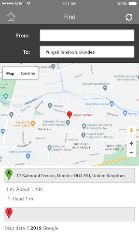 Android application Punjab Tandoori, Dundee screenshort
