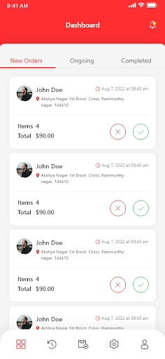 Android application Vipi - Vendor screenshort