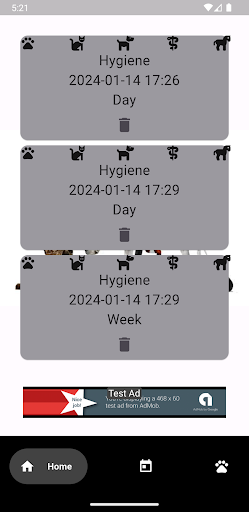 Android application Animal Track screenshort