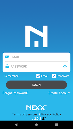 Android application Nexx Home screenshort