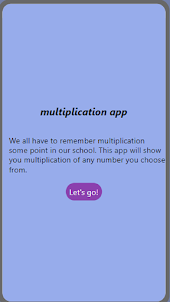 multiplication app by Karzal