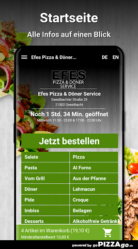 Efes Pizza - Döner Service Gee Screen 2
