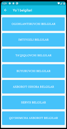 Yo`l qoidasi Screen 3