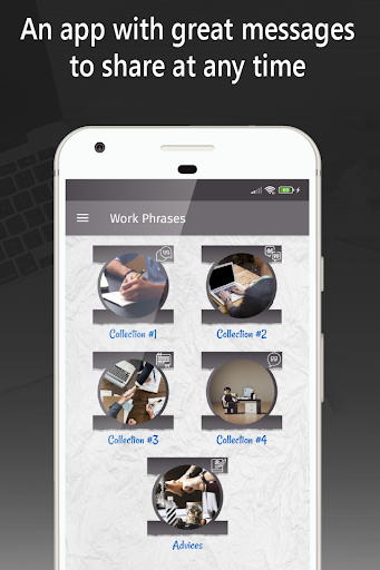 Android application quotes about work screenshort