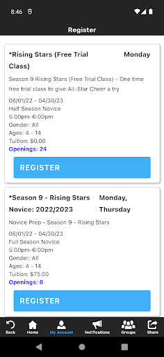 Impact Elite Athletics Screen 3