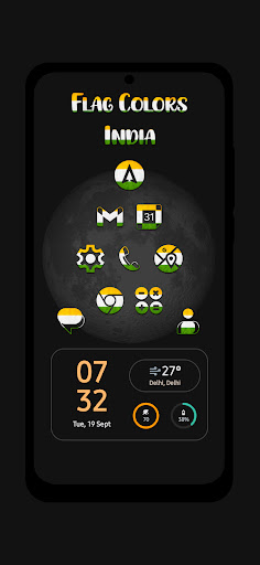 India - Flag Colors Icons