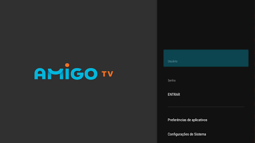 Android application Amigo TV screenshort