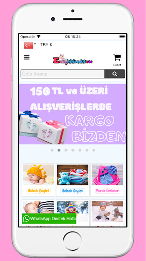 Android application EnucuzBebekMarket screenshort