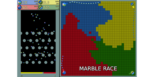 Marble Race and Country Wars