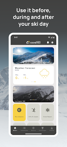 Android application Courmayeur screenshort