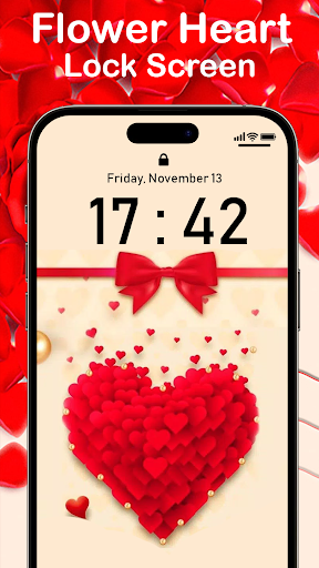 Rose Heart Lock Screen Screen 2