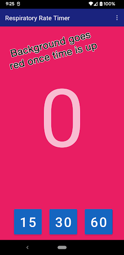 Nurses Respiratory Rate Timer Screen 2