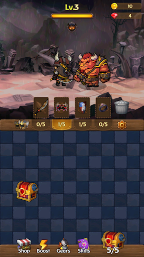 Android application Idle Merge Fantasy RPG screenshort