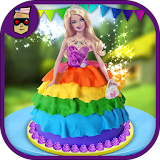 Rainbow Doll Cake Maker Chef icon