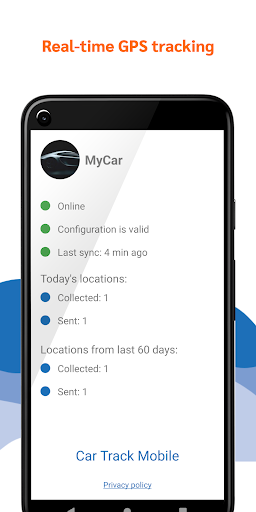 Android application Car Track Mobile GPS Tracker screenshort