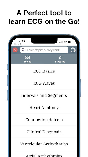 Android application ECG Stat screenshort