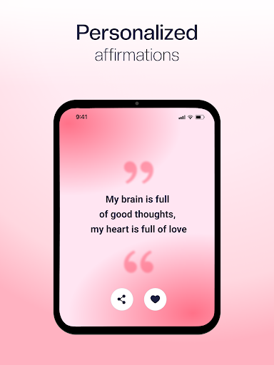 Screenshot of Daily Affirmations・Positive Me